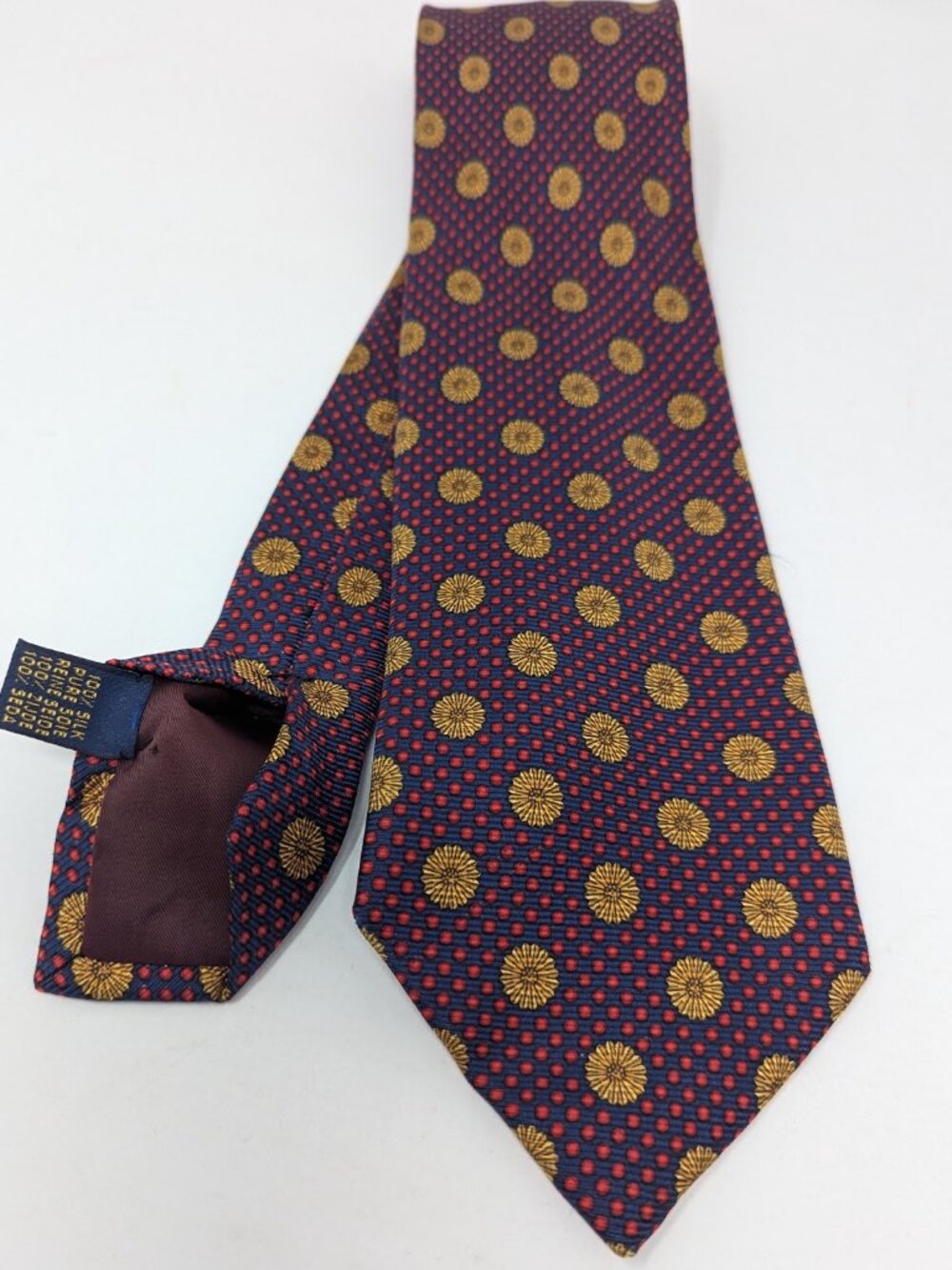 Handsome Richel silk tie hand made in Barcelona for European clients